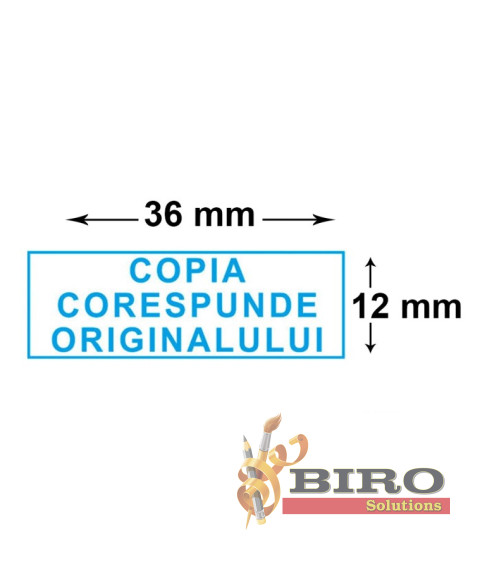 Ștampilă /COPIA CORESPUNDE ORIGINALULUI/, COLOP Printer C20